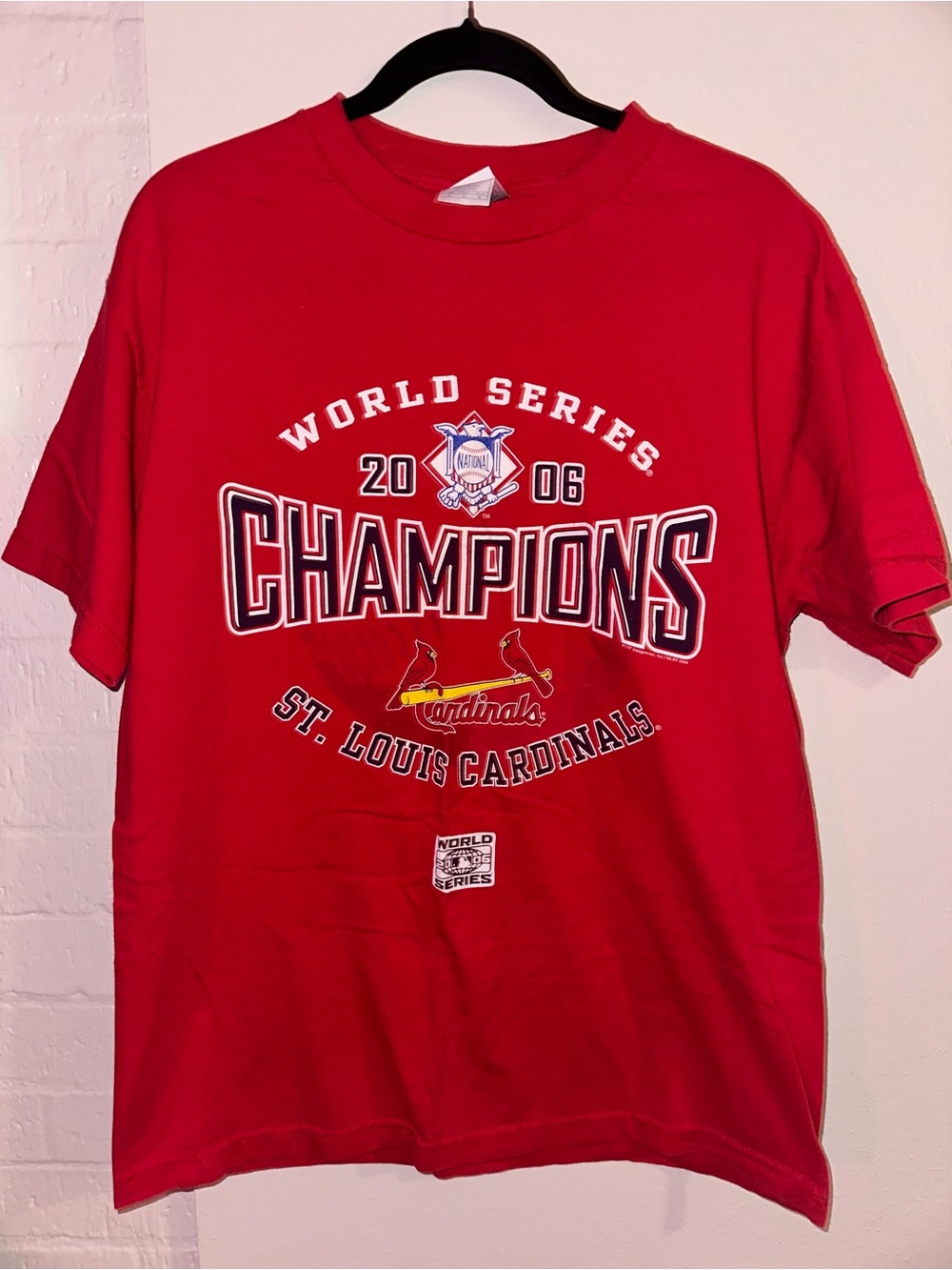 St. Louis Cardinals 2006 World Series Champions Red T-Shirt